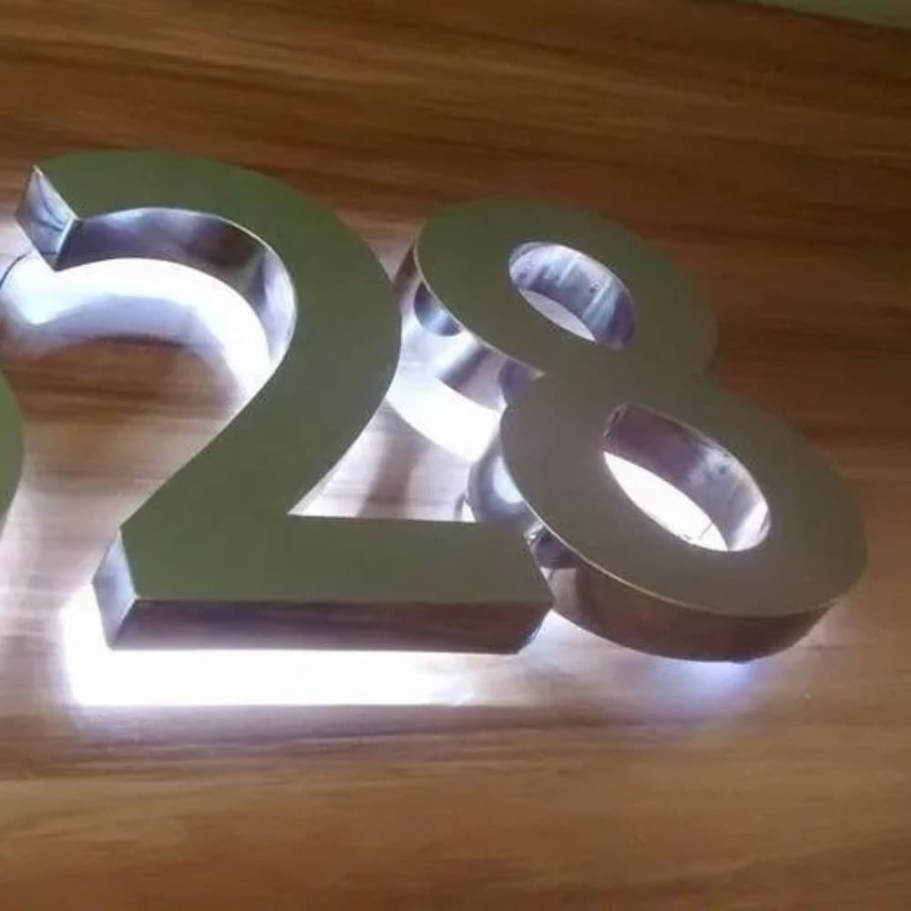 NÚMEROS PARA CASA, NÚMEROS EM INOX 30CM, IDENTIFICAÇÃO PARA CASA.