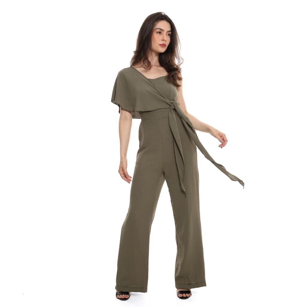Macacão Feminino Longo Com Faixa HM-MAC-014