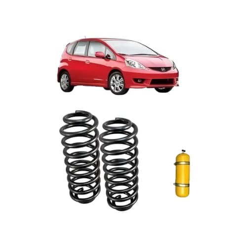 2 Molas Traseira Reforçadas Gnv - Honda Fit 2004 A 2008