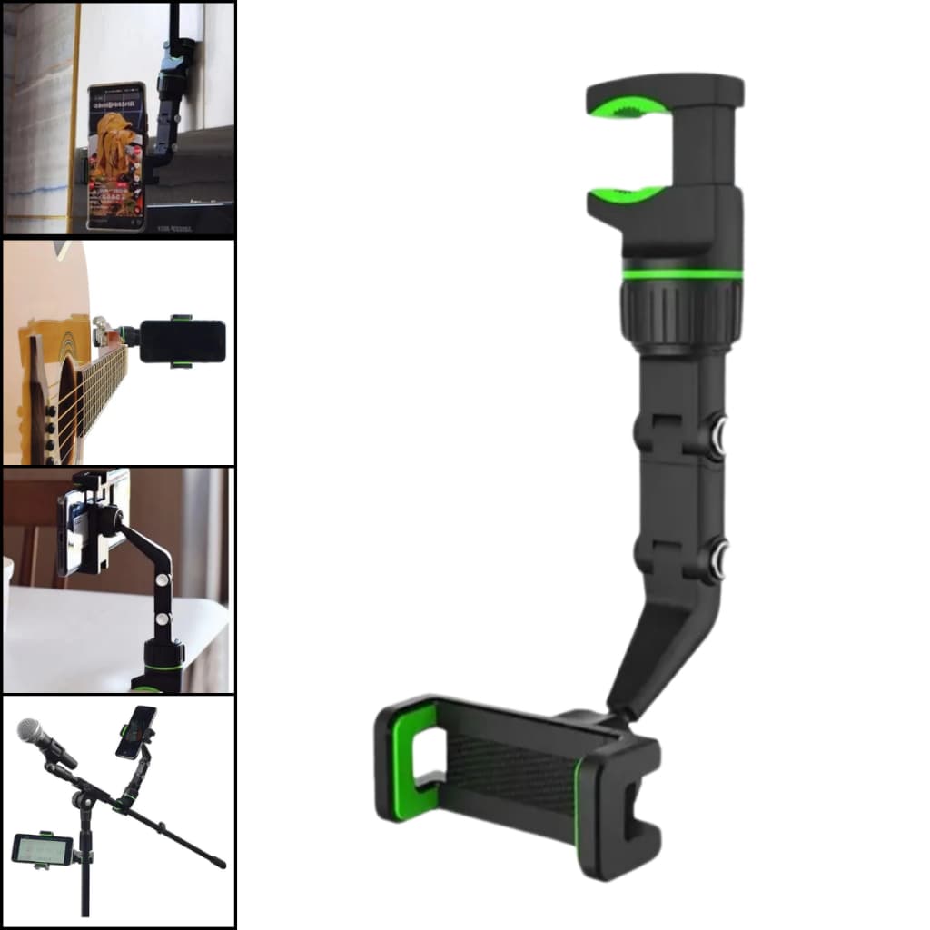 Suporte De Celular Clips Pedestal Violão Microfone Universal retrovisor mesa