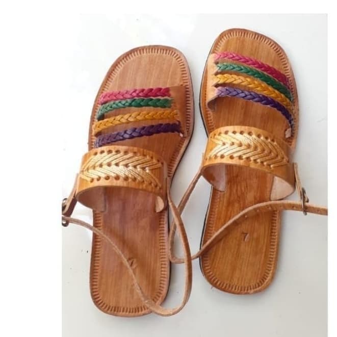 Rasteirinha Feminina Sandália Feminina Sandalia Rasteira Sapatilha Couro Legitimo Conforto  Chinelo de Couro Tradicional