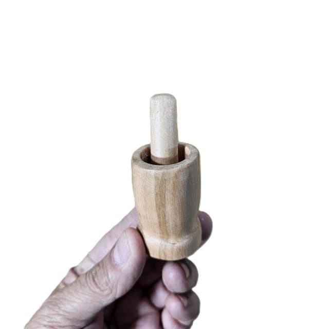 Lembrancinha Mini Pilão Madeira Feito À Mão Peça Exclusiva