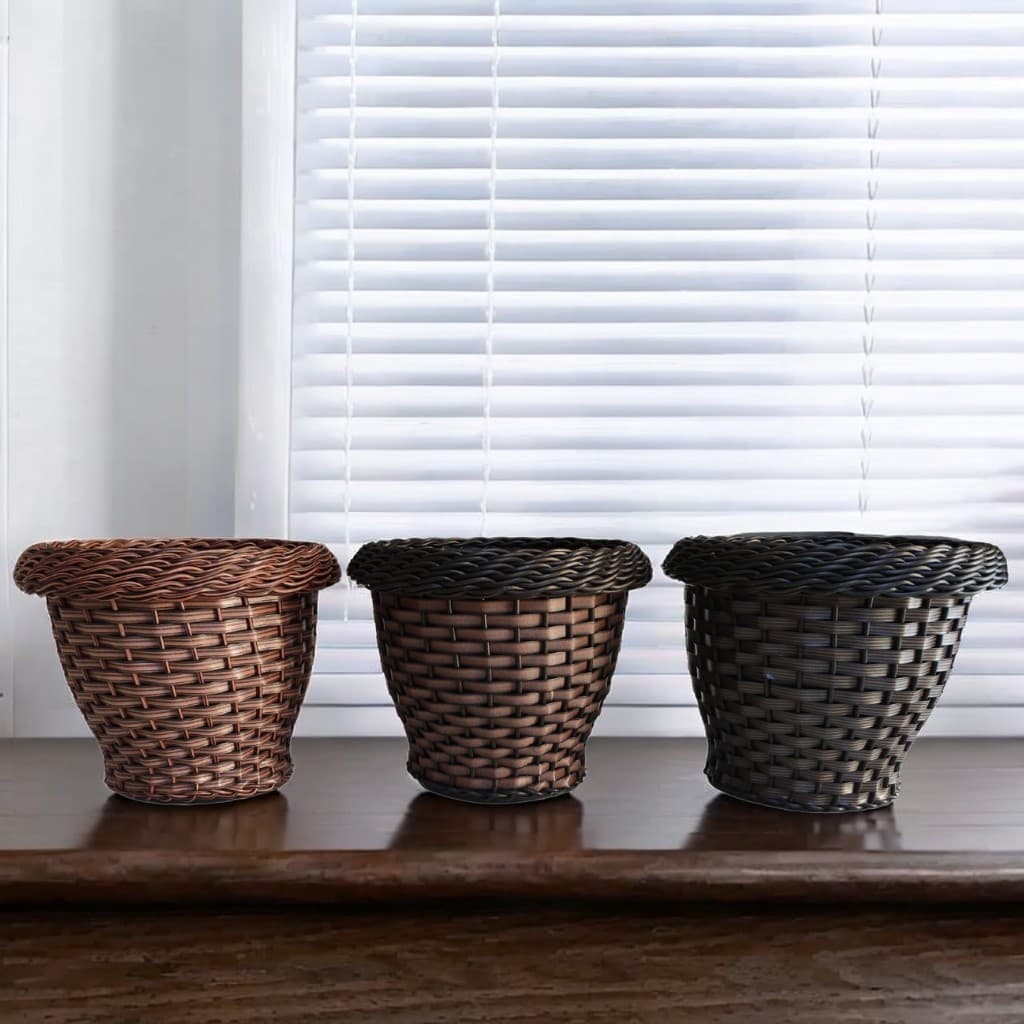 Vaso Plantas Barrigudo P Plastico Fibra Sintética Reforçado Decorativo 26x22 Leven Artes