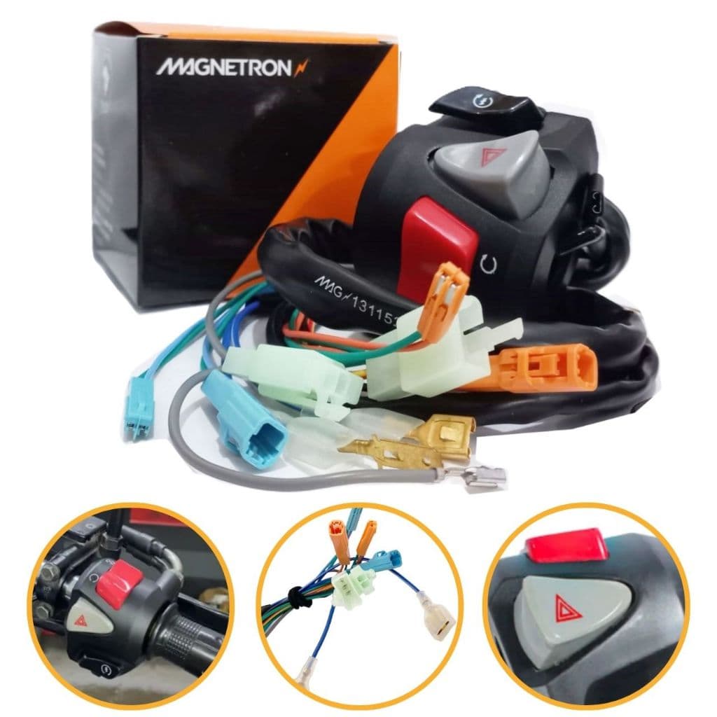 Punho de Partida C/ Pisca Alerta Cg 160 Titan / Cg 160 Fan 2014-2025 (Modelo Cb 500) Magnetron