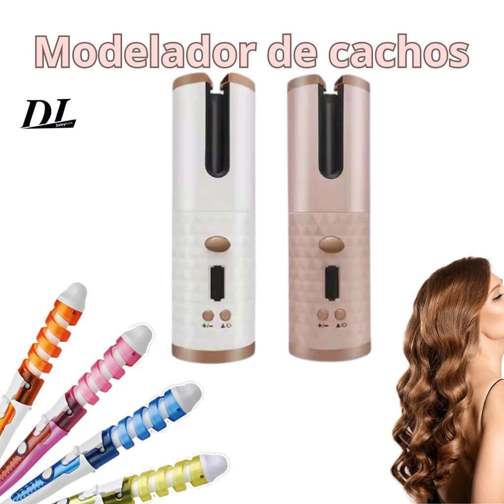 Modelador de Cachos Automático Sem Fio ou Com Fio 360° | Cachos Perfeitos Rápido e Fácil