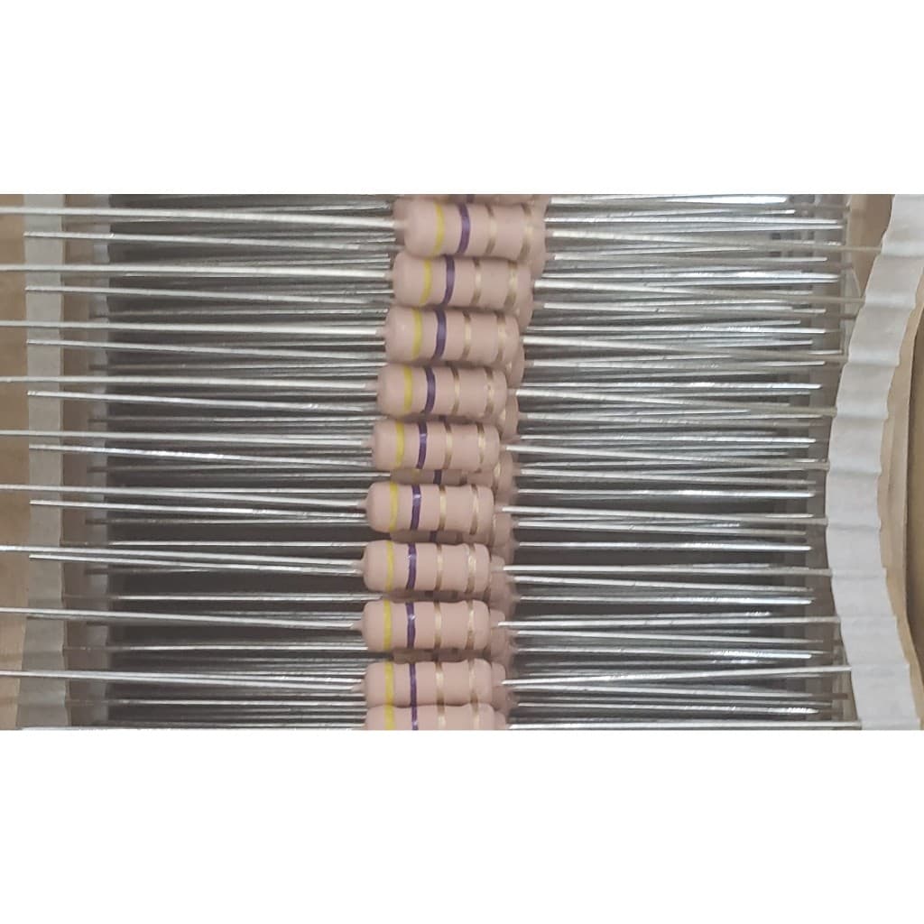 50 X RESISTOR METALFILM 5% 4R7 2W