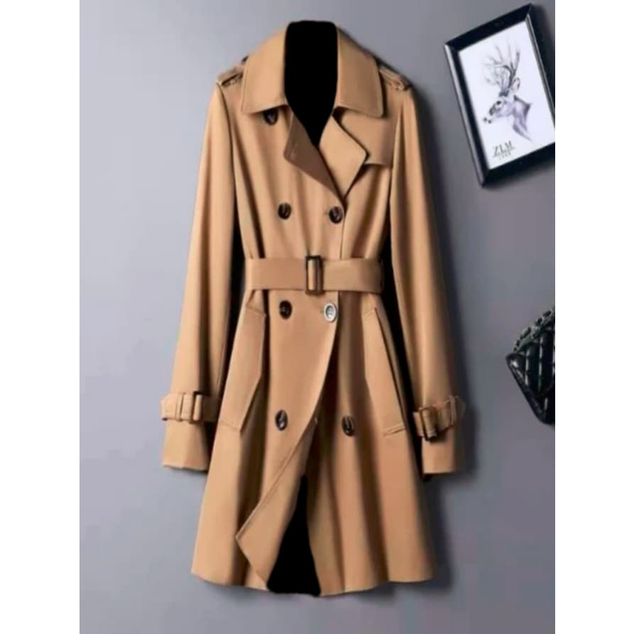 Casaco Sobretudo Feminino Elegante Quente Casual