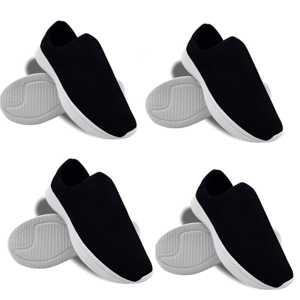 Kit 2 Tênis Feminino Meia Calce Fácil Slip On Leve Flexível Confortável Caminhada Academia Casual