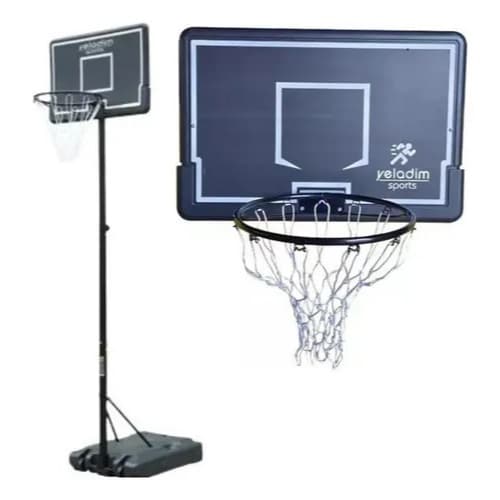 Tabela De Basquete Cesta Altura Ajustável 232 A 305cm Portátil Infantil Adulto Yeladim