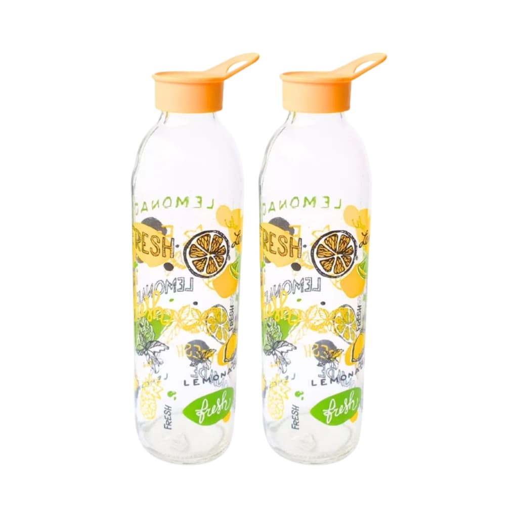 Kit 2 Garrafas 1L para Água e Suco Lemon