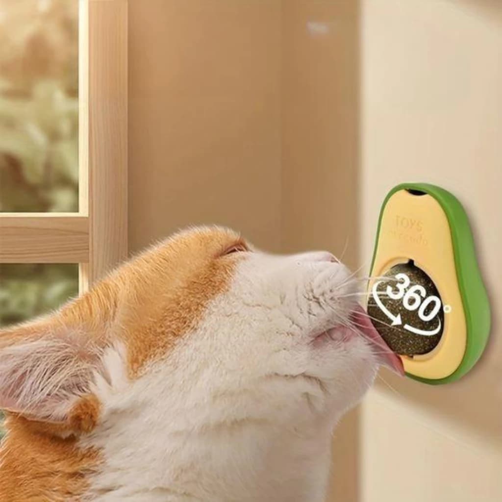 Abacate Brinquedo Gatos Catnip Erva Gato Natural Relaxante Diversão Adesivo Cadeira Lamber Ração