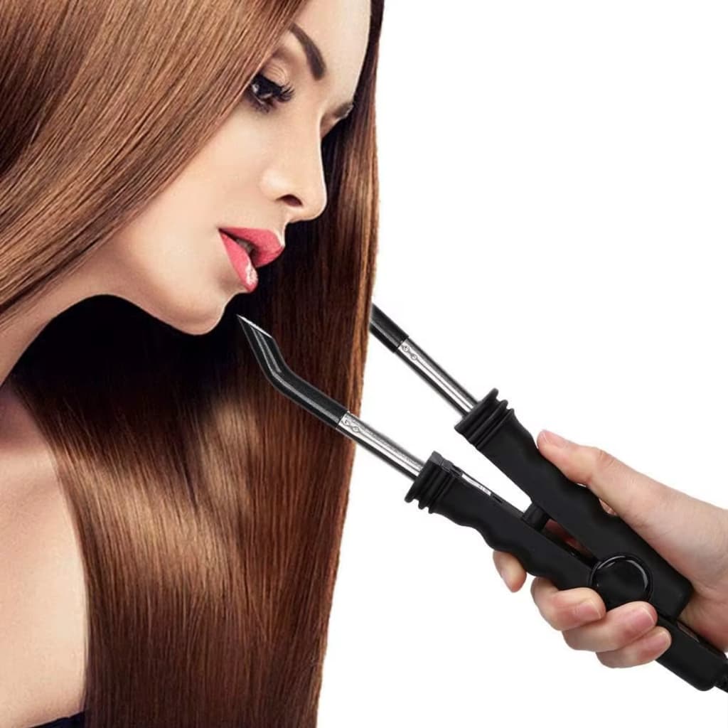Pinça Loof Elétrica Para Aplicação De Queratina Em Mega Hair Alongamento Bivolt