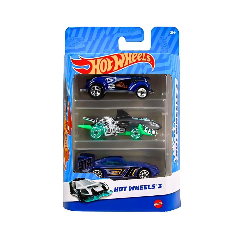 Kit 3 Carrinhos Hot Wheels Die-cast Mattel Sortido Original