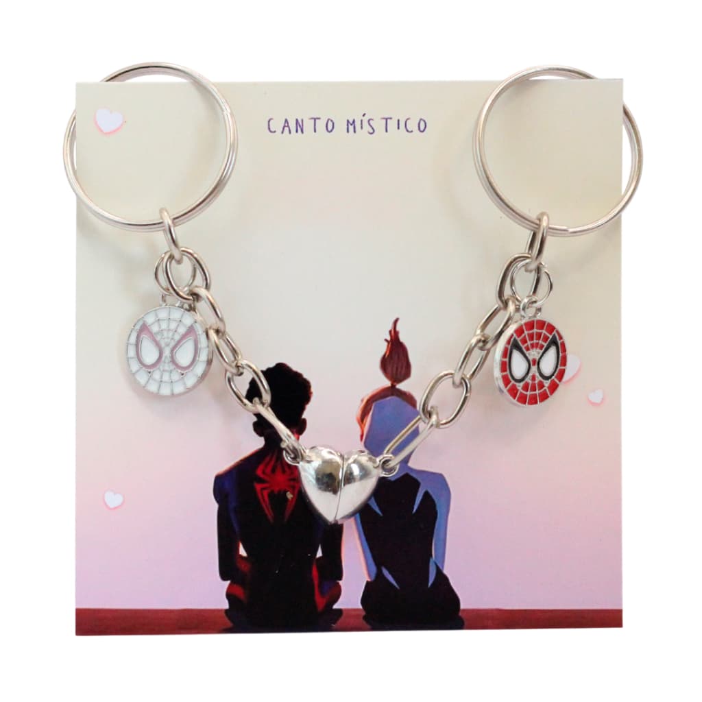 Conjunto de Chaveiros Homem-Aranha Redondinho – Presente Especial + Saquinho de Lua