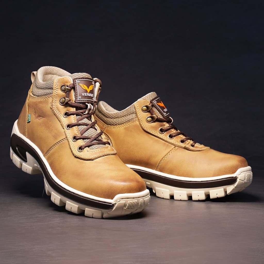 Bota coturno adventure masculino tênis anti derrapante palmilha de gel