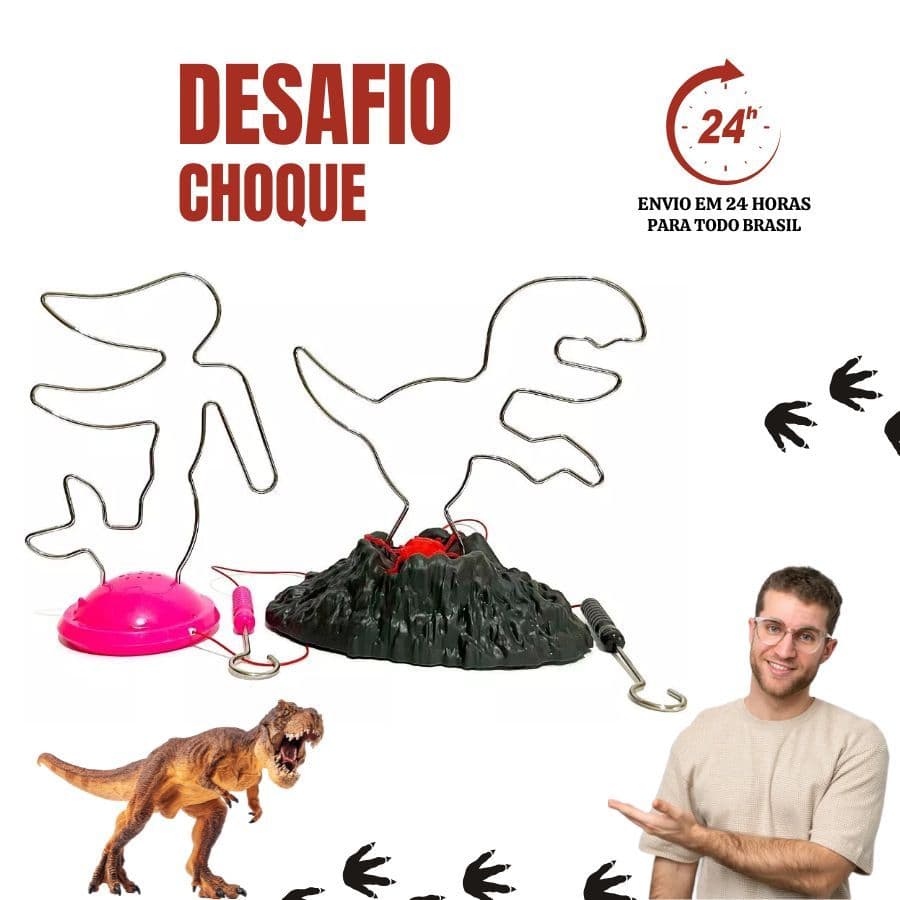 Jogo Desafio Do Choque Sereia Brinquedo Dino Infantil Som e Luz Educacional Criativo