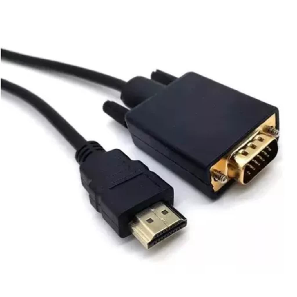 Cabo Conversor HDMI para VGA 1.8M para Projetor Monitor TV Pc Notebook