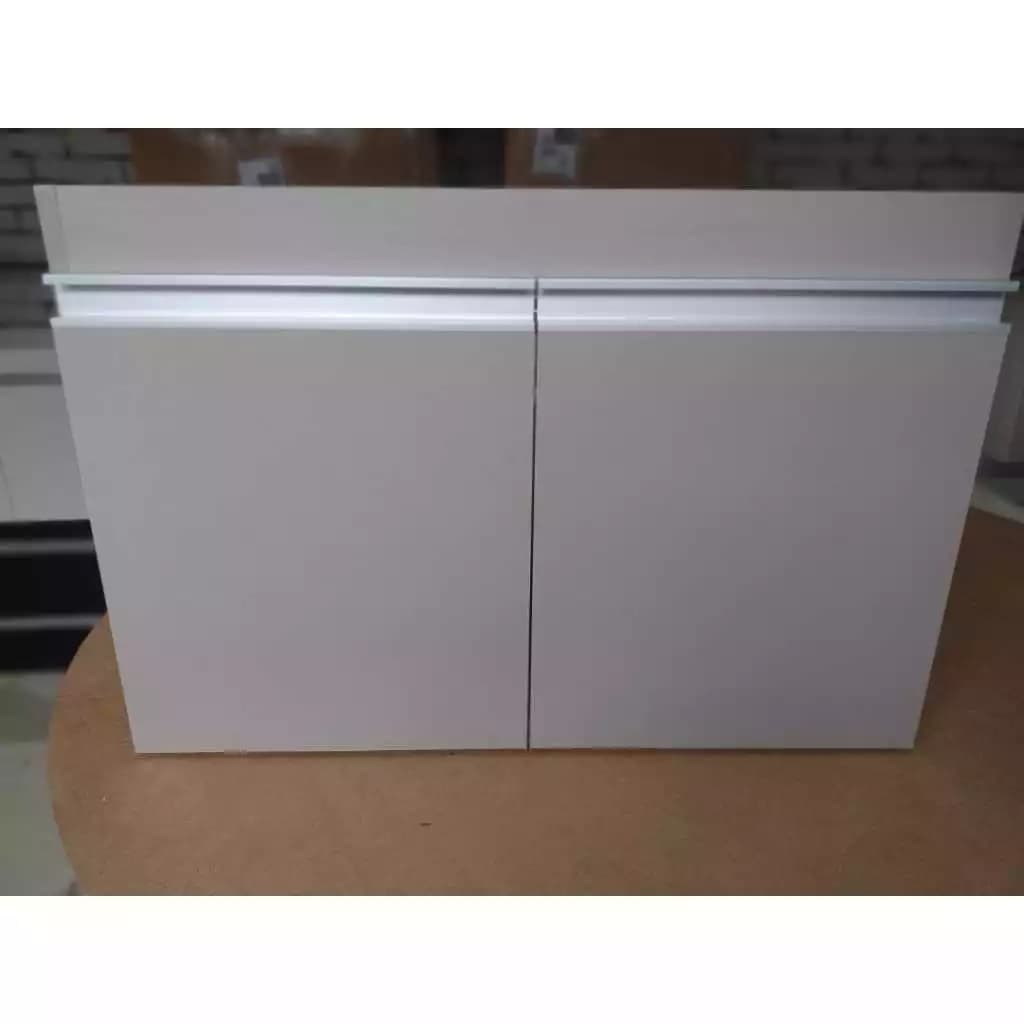 Gabinete Pia Banheiro  Armário  MDF Branco ou Preto com 2 Portas 50cm  Envio Montado