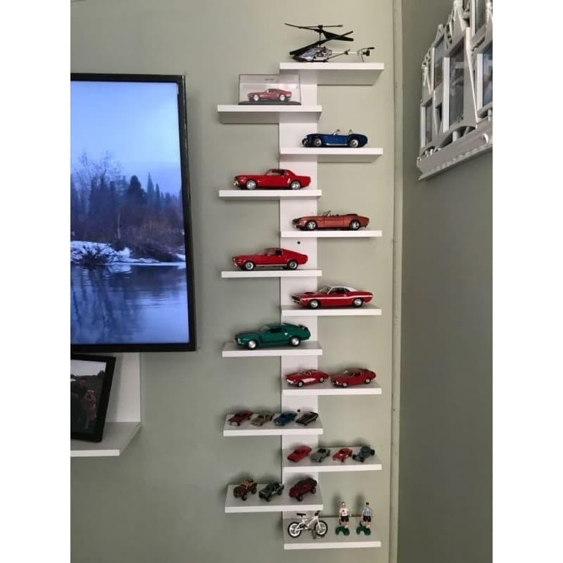 Nicho Prateleiras Carrinho Decoração Coleção