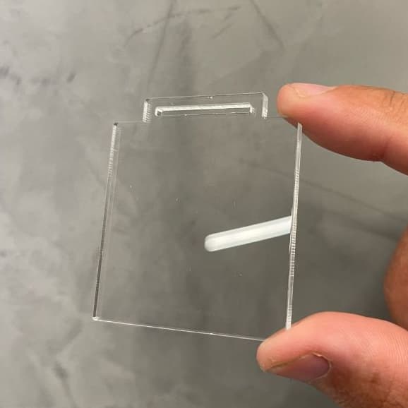 Medalha Acrílico Cristal 2mm Quadrada Lisa Kit 30 e 50 Unidades 5cm