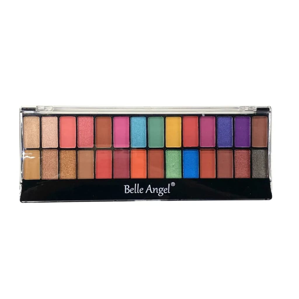 Paleta Sombra 28 Cores Belle Angel B105 Cores Matte e Cintilante + 2 Pinceis