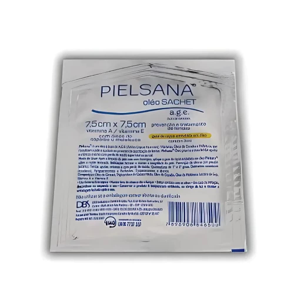 Curativo Pielsana Gaze De Rayon Sachê C/ Óleo A.G.E 7,5 x 7,5cm (1) Dbs
