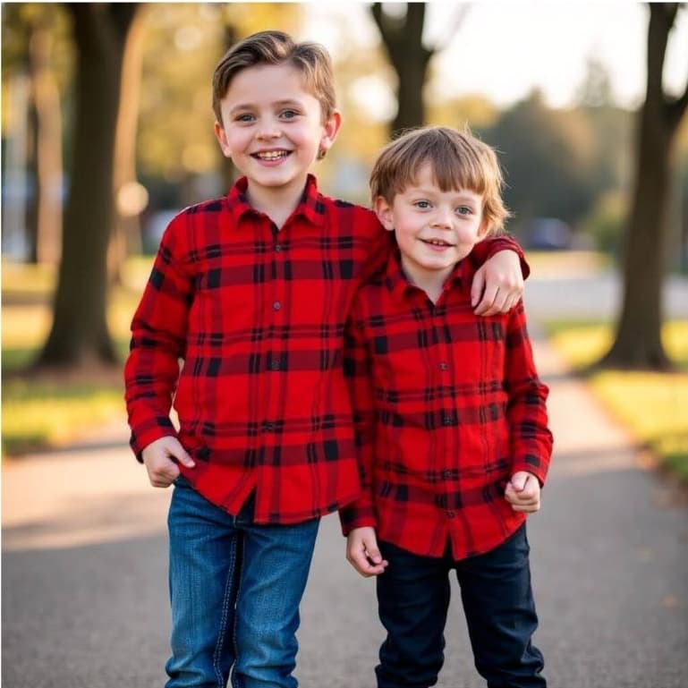 Camisa, Blusa Xadrez Infantil flanela unissex Kids criança
