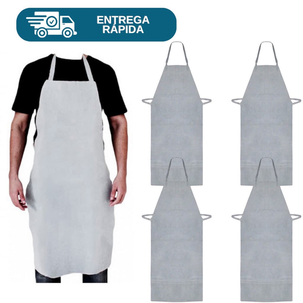 Avental de raspa  100cmx60cm kit 4 unidades