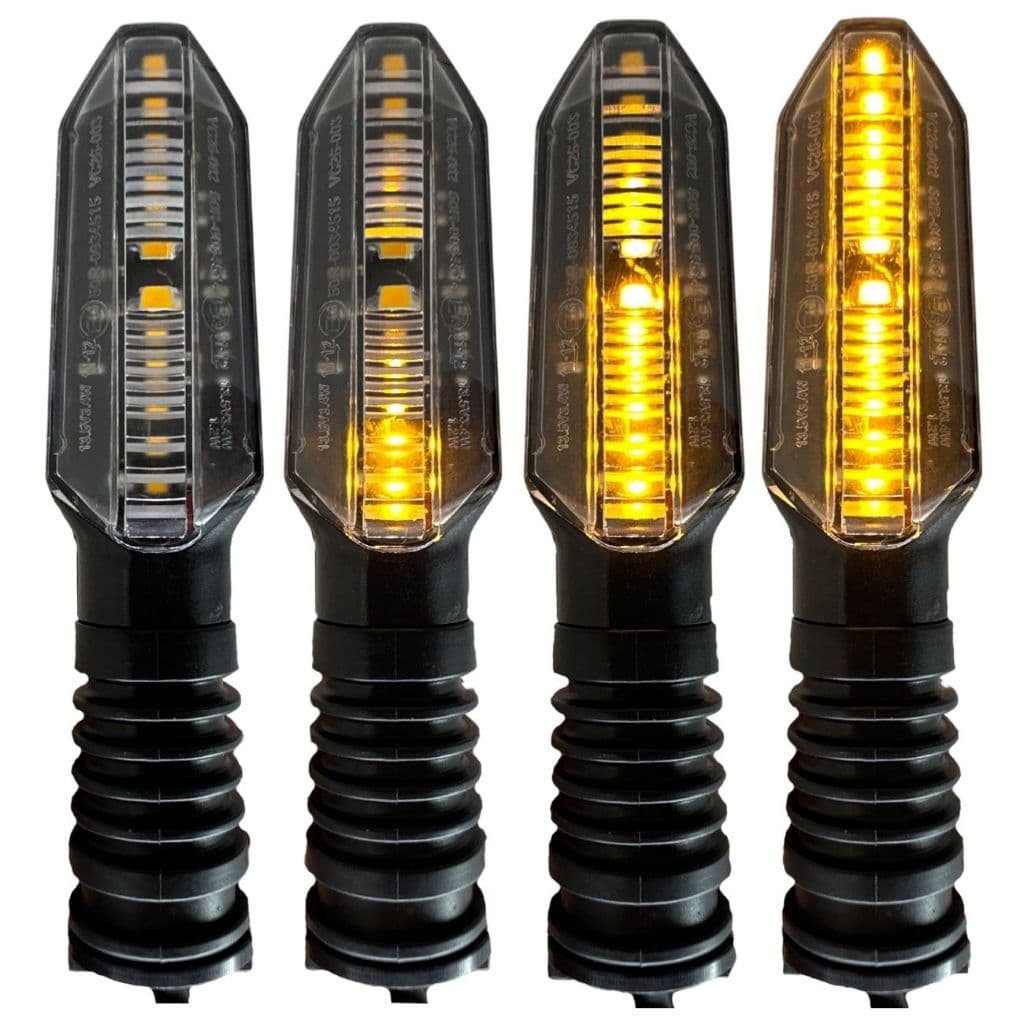 Pisca Fazer 150/250 Kit 4 Peças Unidades Led Sequencial Yamaha Xtz Lander
