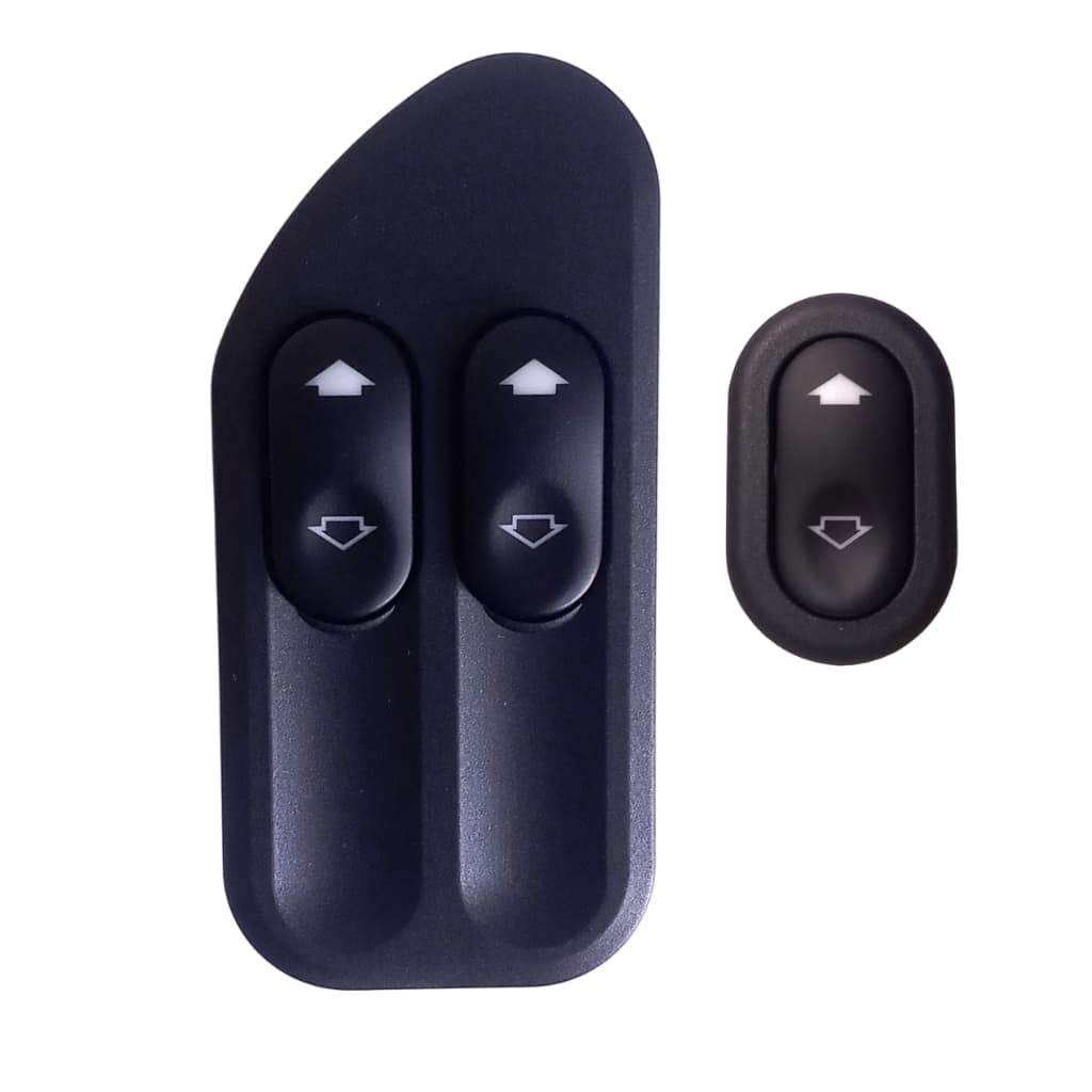 Par de Botões Interruptores de Vidro Elétrico para Fiesta Amazon e Rocam 2003 a 2014 Ecosport Ranger