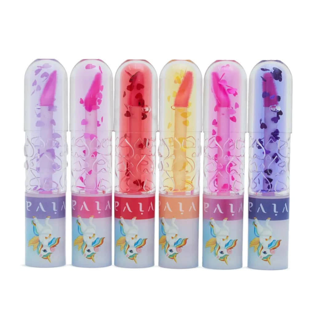 Lip Gloss Fantasy Magic Cor 01 a 06 Brilho Intenso Lábios Hidratados e Macios Vivai 6ml