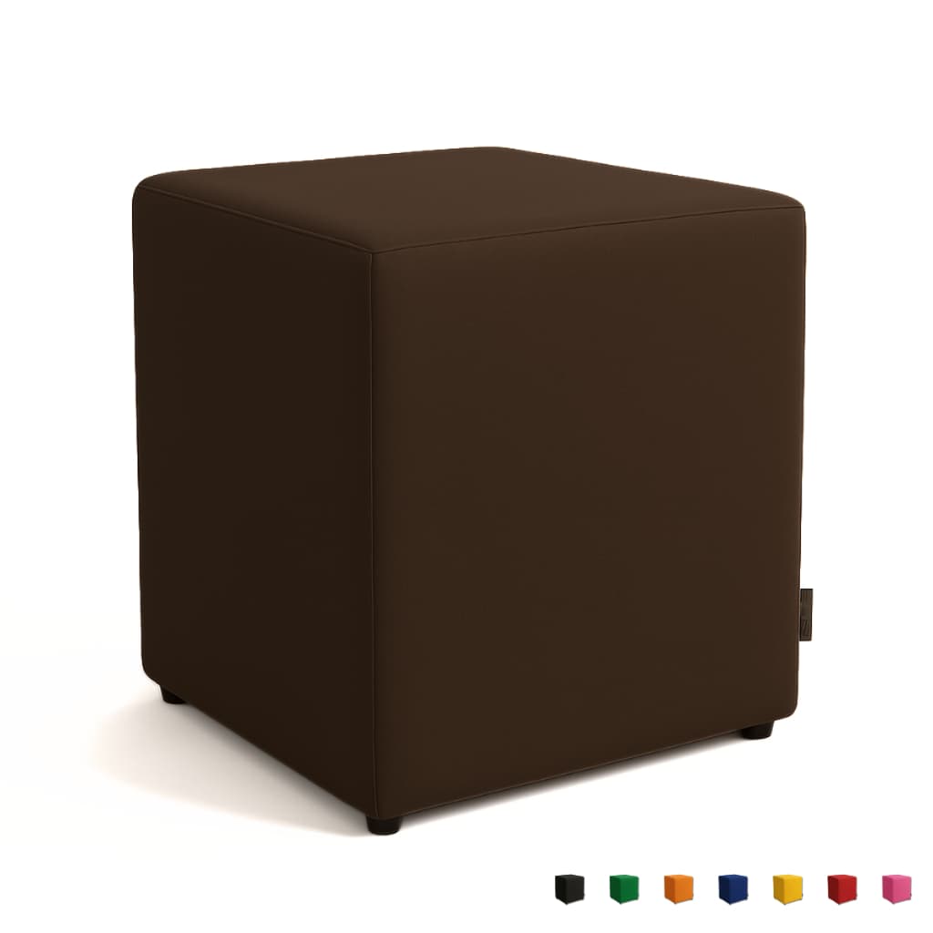 Puff Quadrado Banquinho Cubo Decorativo Pés Reforçados para Quarto Sala Eventos Apoio de Pés