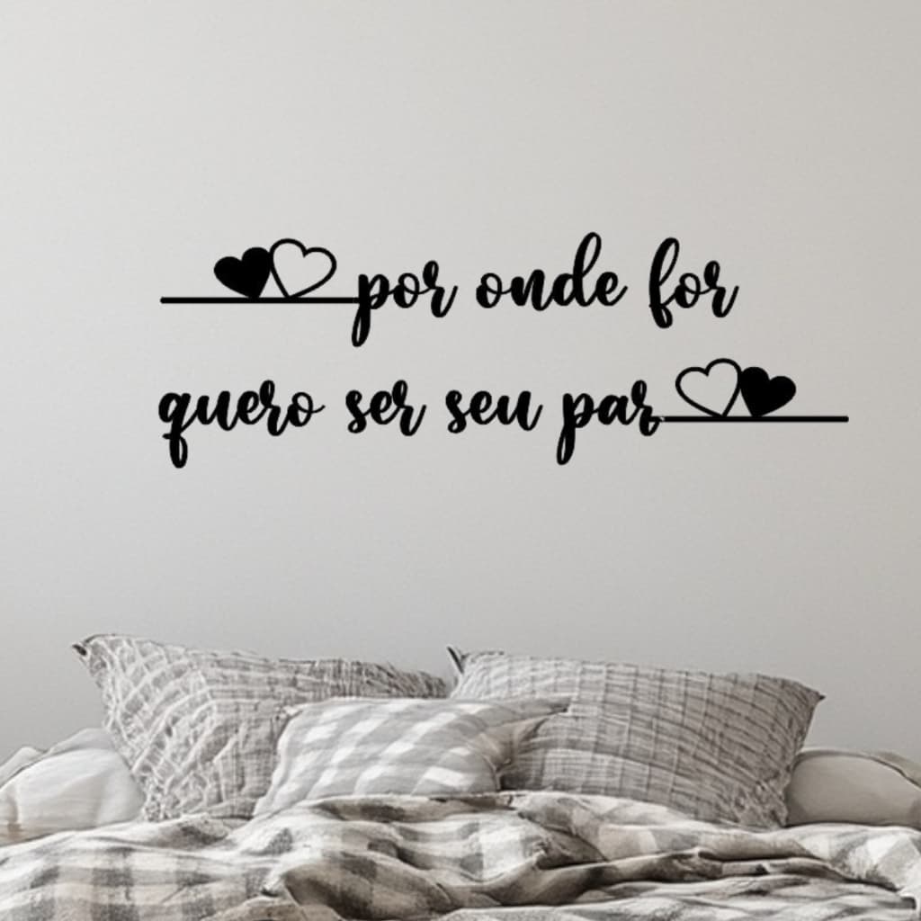 Frase Parede Cabeceira Variadas Decoração Minimalista Quarto Sala