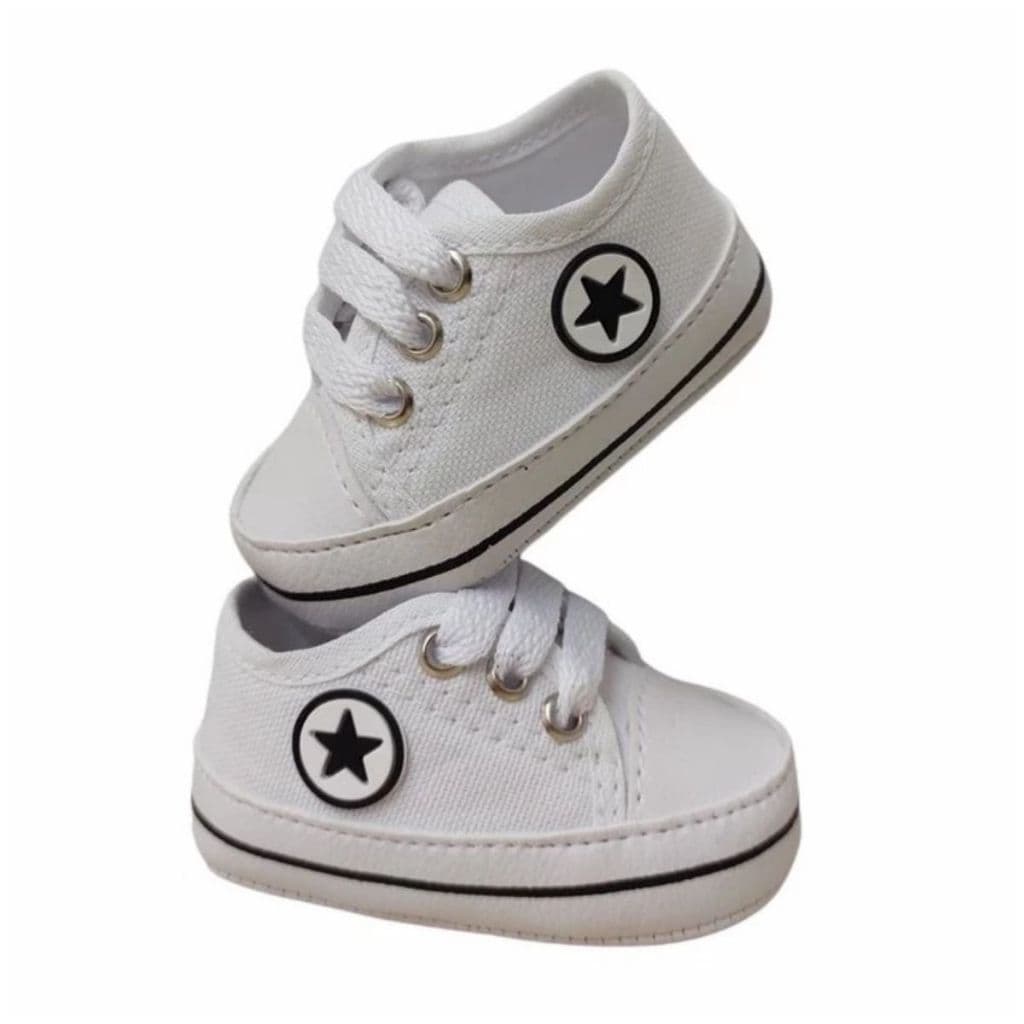 Tenis Bebe Recem Nascido Lançamento Baby Star Primeiros Passos Festa Batizado Macio e Levinho