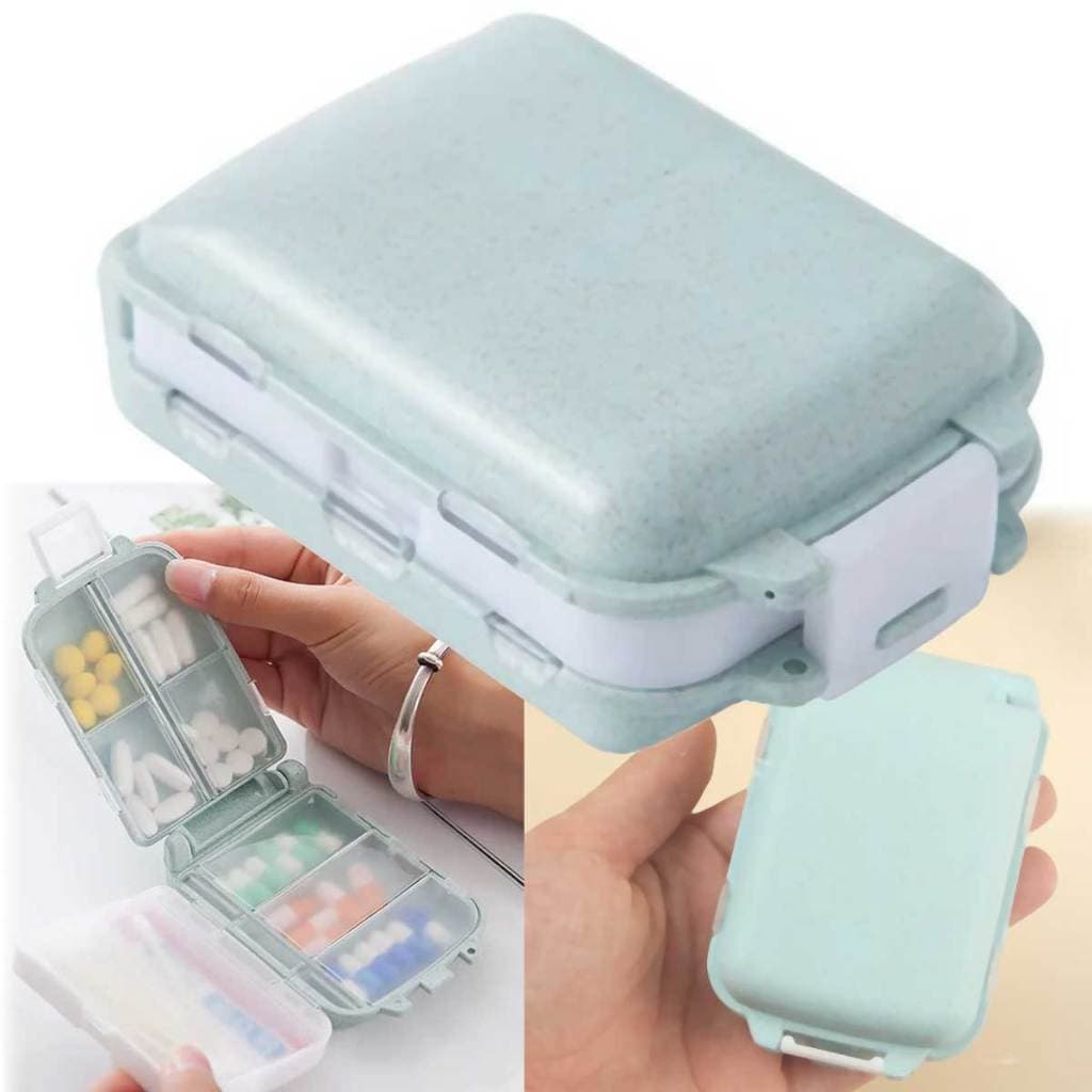 Porta Comprimidos Cápsulas Estojo De Bolso Viagem Compacto Portátil Organizador
