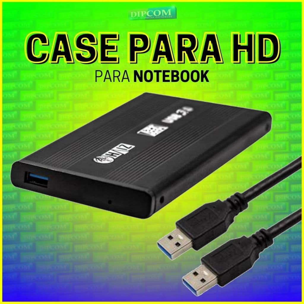 Case Para HD Externo de Notebook USB 2.0 e 3.0 - CASE HD EXTERNO USB 3.0 2,5"HDD