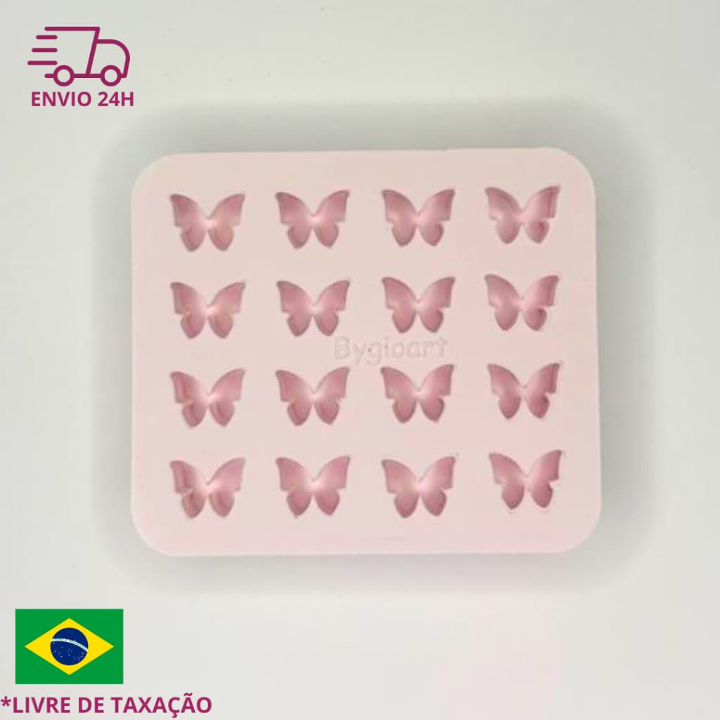 Molde borboleta mini silicone paleta resina epóxi pequeno jóias brinco chaveiro artesanato bisquit