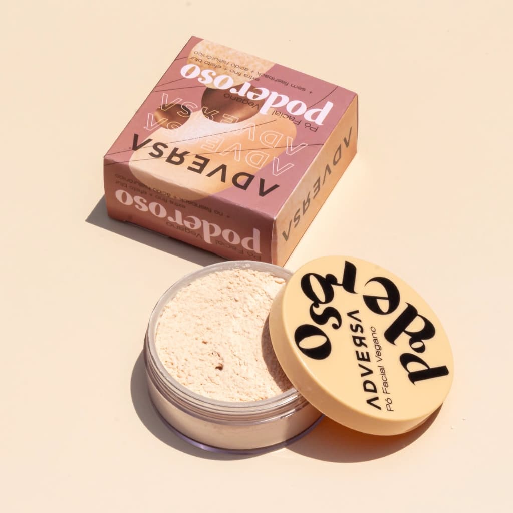 Pó Facial Vegano Poderoso ADVERSA - Escolha sua Cor