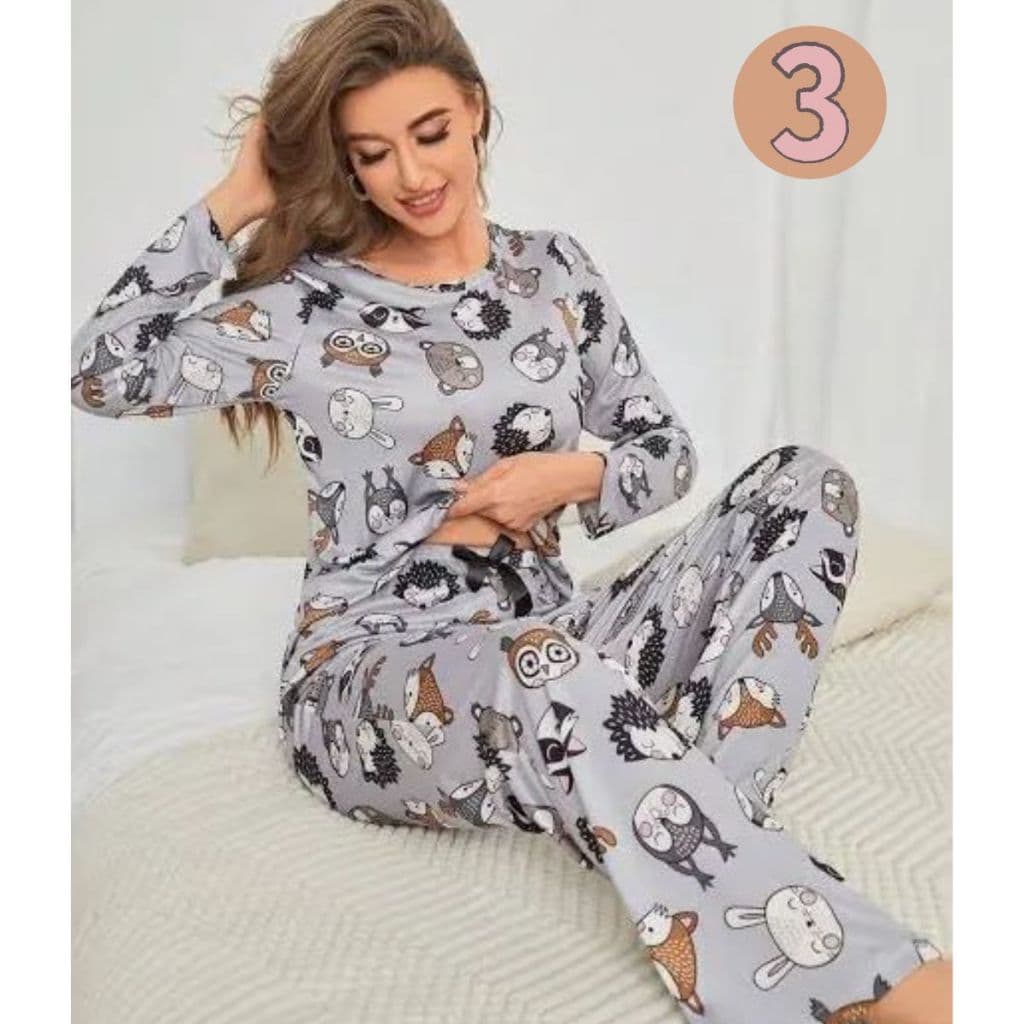 Kit  3 Pijama de Frio Feminino Adulto Longo Inverno Quentinho Macio Flanelado Conforto Roupa Dormir