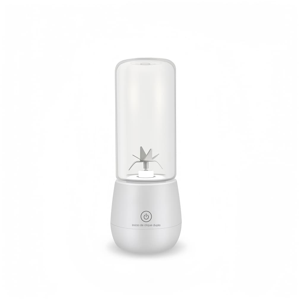Mini Liquidificador Portátil 6 Lâminas Suco Gelo 450ml COM USB E Jarra De Vidro