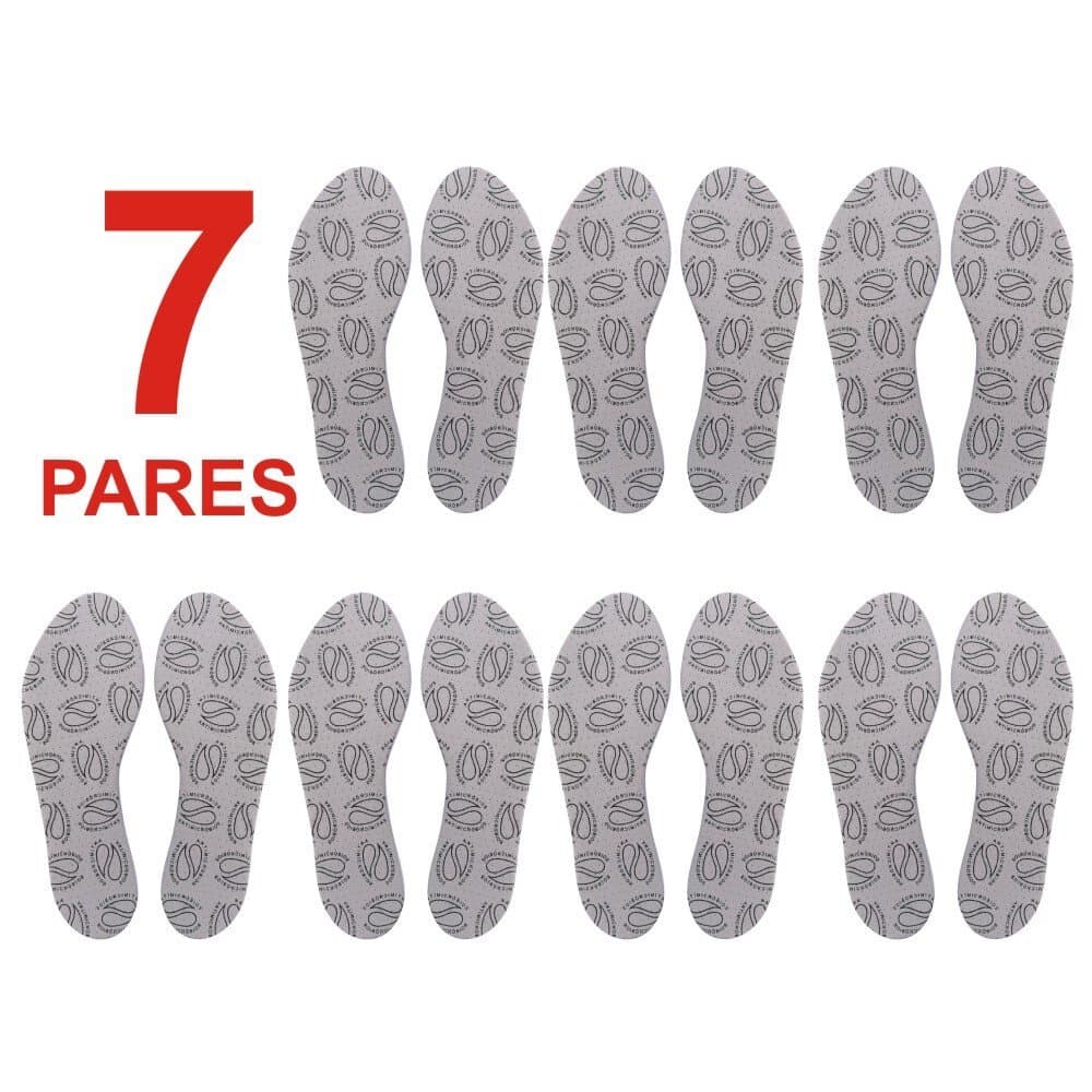 Palmilha Antimicrobiana Tam.: 33 Ao 45 = Kit 7 Pares