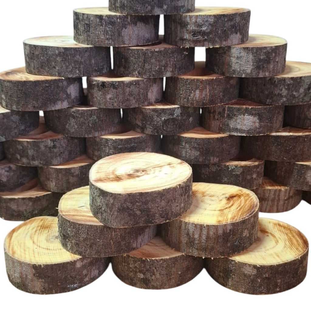 Kit Bolacha de Madeira Rústica Porta Copo Mesa Madeira Decorativo Bolachas Decoração Rustica