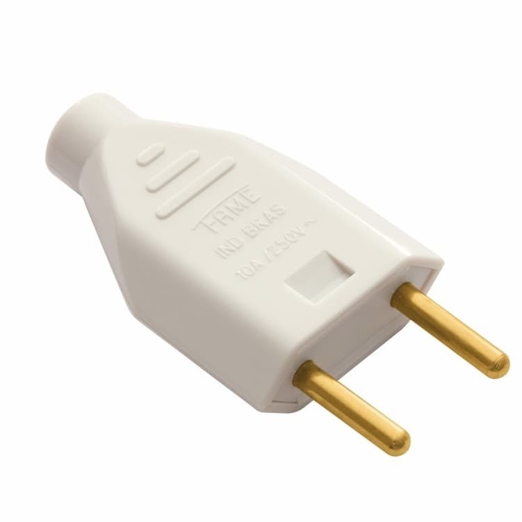 Plugue 2p - Junção Macho - 10a/250v Sobrepor Fame