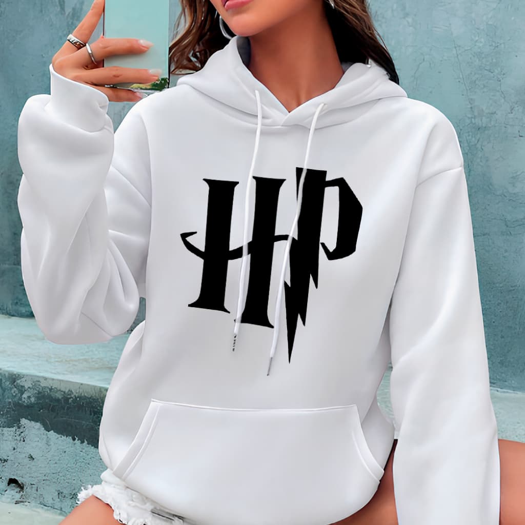 Moletom Canguru Hogwarts Blusa Frio Harry Potter HP Casaco Unissex Estilo Geek