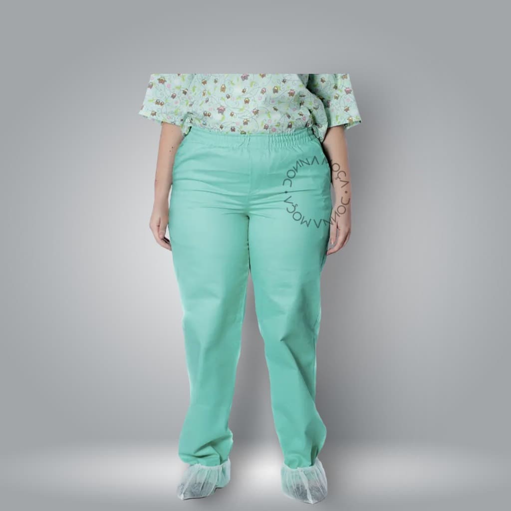 Calça Enfermeira Cardio Veterinária Cuidadora de Idoso Cintura Alta Tamanho Grande Médica Ped - Ch