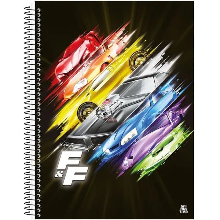 Caderno Velozes & Furiosos – Caderno Universitário – 15 matérias (Capas Variadas )