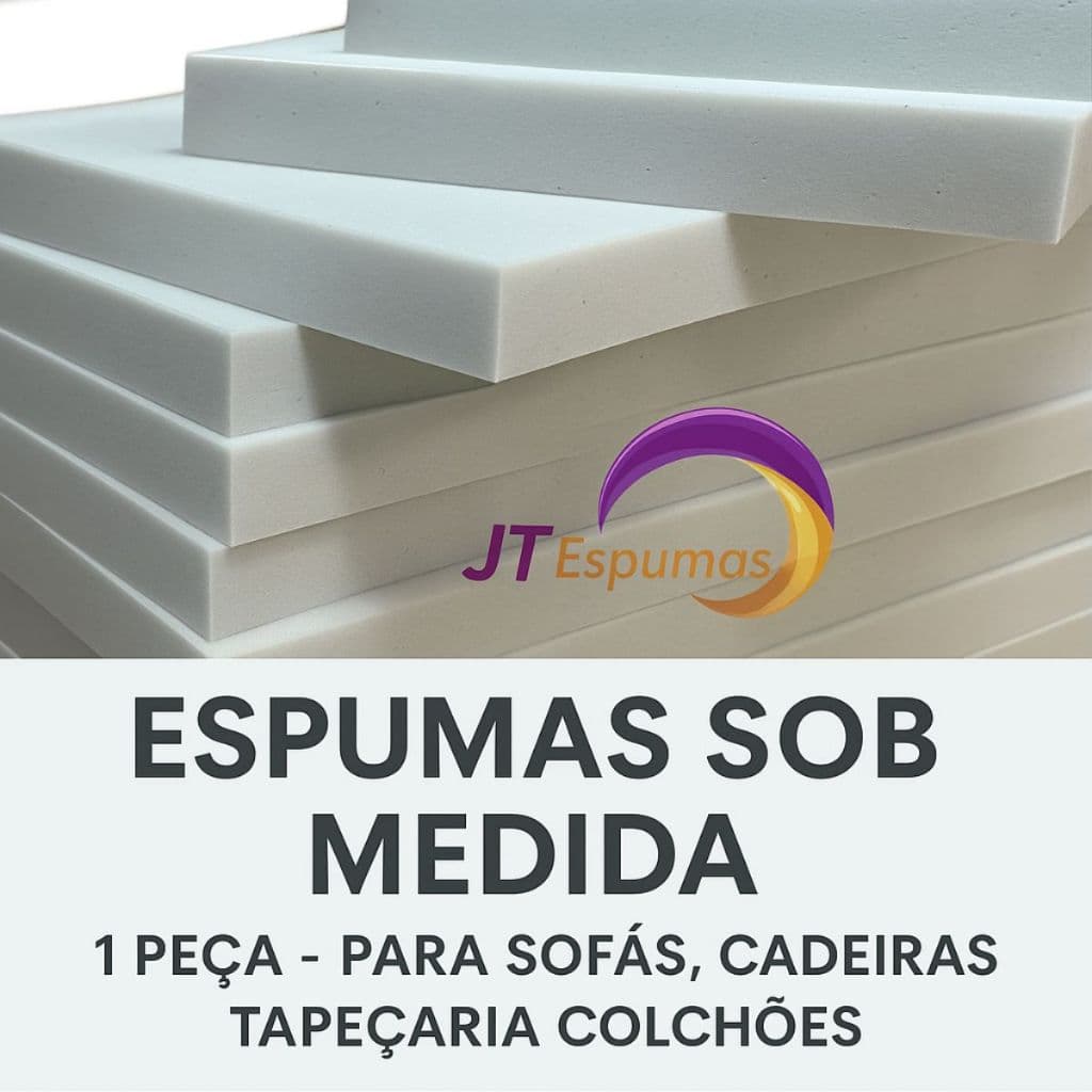 Espumas Sob Medidas 1- Peça 60 X 60 X 10 D45 - Sofás Cadeiras Tapeçaria Colchoes