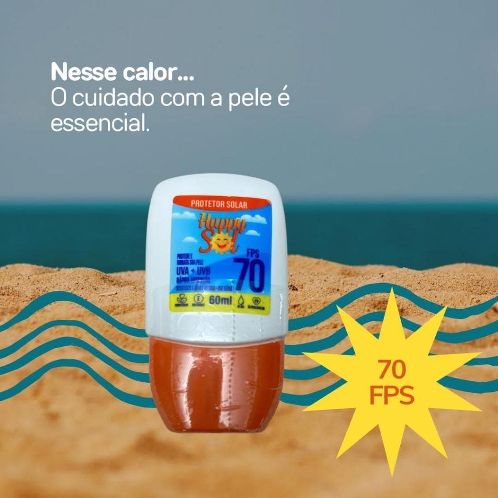 Isolamento Solar Creme Protetor Solar Anti-Suor Refrescante Anti-Ultravioleta Hidratante 70 FPS 60G