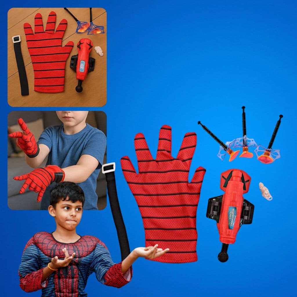 Lançador de teia Homem Aranha Vingadores Super Heróis Brinquedos