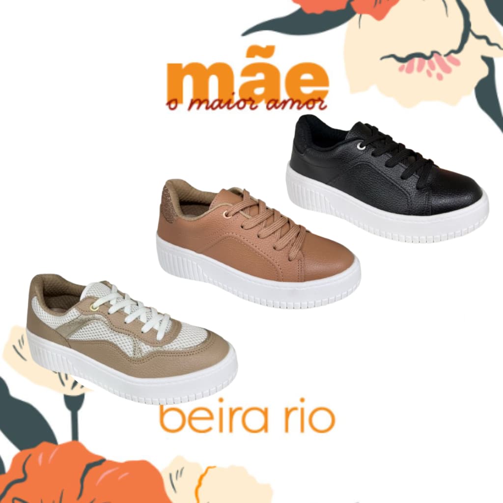 Tenis Feminino Sola Alta Caixa Alta Casual Beira Rio Original
